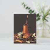 Nog steeds leven met een Drink chocoladeset, 1770 Briefkaart (Staand voorkant)