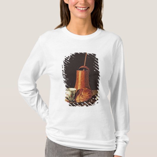 Nog steeds leven met een Drink chocoladeset, 1770 T-shirt (Voorkant)