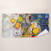 Nog steeds leven met een fruitmandje, Paul Cezanne Badhanddoek (Badhanddoek)