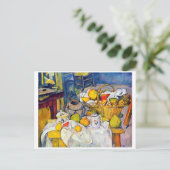 Nog steeds leven met een fruitmandje, Paul Cezanne Briefkaart (Staand voorkant)