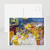 Nog steeds leven met een fruitmandje, Paul Cezanne Briefkaart (Voorkant / Achterkant)