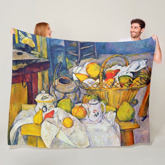 Nog steeds leven met een fruitmandje, Paul Cezanne Fleece Deken (In situ)