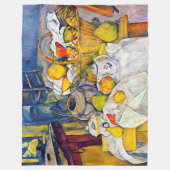 Nog steeds leven met een fruitmandje, Paul Cezanne Fleece Deken (Voorkant)