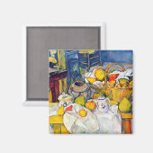 Nog steeds leven met een fruitmandje, Paul Cezanne Magneet (Voorkant / Achterkant)