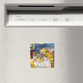 Nog steeds leven met een fruitmandje, Paul Cezanne Magneet (Insitu (Vaatwasser))