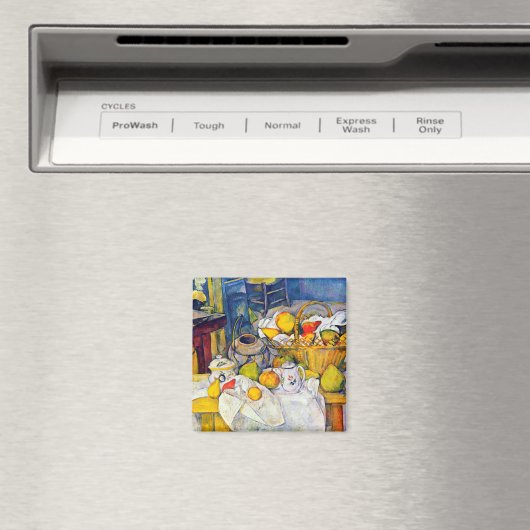 Nog steeds leven met een fruitmandje, Paul Cezanne Magneet (Insitu (Vaatwasser))