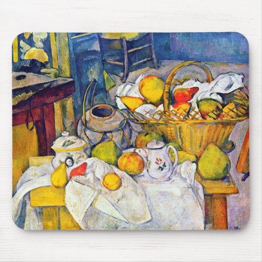 Nog steeds leven met een fruitmandje, Paul Cezanne Muismat (Voorkant)