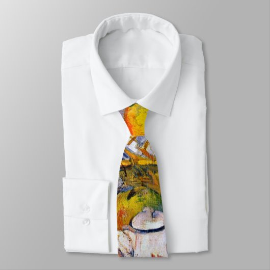 Nog steeds leven met een fruitmandje, Paul Cezanne Stropdas (Gebonden)