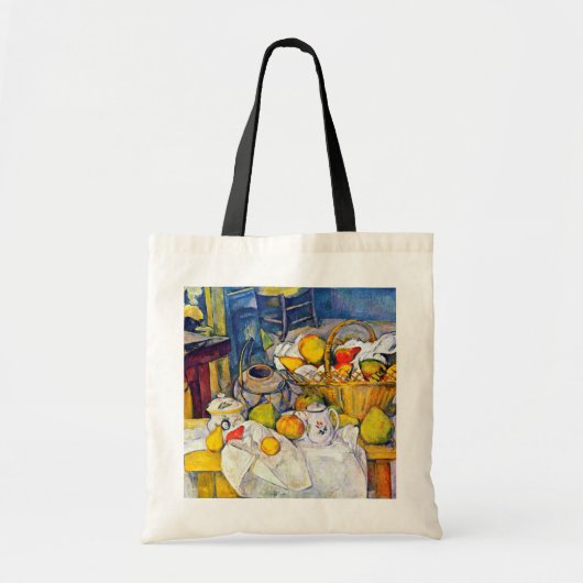 Nog steeds leven met een fruitmandje, Paul Cezanne Tote Bag (Voorkant)