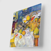 Nog steeds leven met een fruitmandje, Paul Cezanne Vierkante Klok (Hoek)