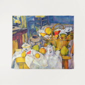 Nog steeds leven met een fruitmandje, Paul Cezanne Wandkleed (Voorkant (horizontaal))