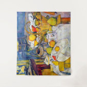 Nog steeds leven met een fruitmandje, Paul Cezanne Wandkleed (Voorkant)