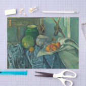 Nog steeds leven met een Ginger Jar en Eggplanten, Tissuepapier (Craft)