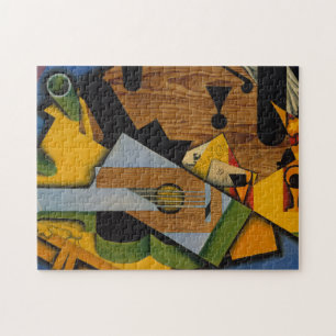Nog steeds leven met een gitaar legpuzzel