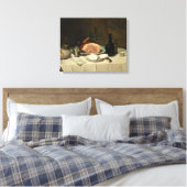 Nog steeds leven met een ham canvas afdruk (Insitu (Slaapkamer))