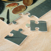 Nog steeds leven met een ham (olie op het paneel) legpuzzel (Zijkant)