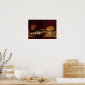 Nog steeds leven met een haring poster (Keuken)