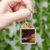 Nog steeds leven met een haring sleutelhanger (Hand)