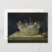 Nog steeds leven met een mand bril, 1644 briefkaart (Voorkant / Achterkant)