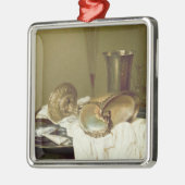 Nog steeds leven met een Nautilus Cup Metalen Ornament (Links)