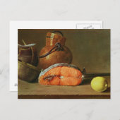 Nog steeds leven met een stuk zalm briefkaart (Voorkant / Achterkant)