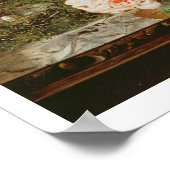 Nog steeds leven met een vogel in een glazen koepe poster (Hoek)