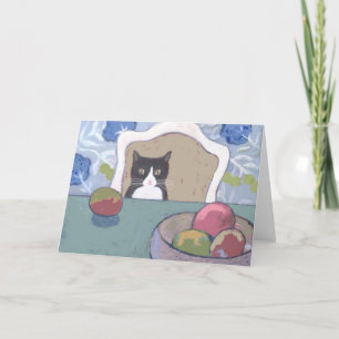 Nog steeds leven met een Wenskaart met kat Kaart