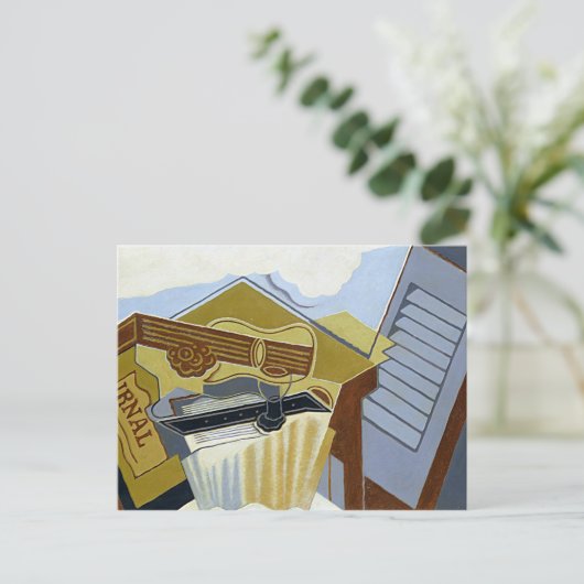 Nog steeds leven met een witte cloud briefkaart (Staand voorkant)