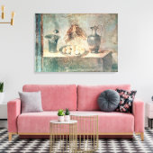 Nog steeds leven met eieren en borstels canvas afdruk (Insitu (Woonkamer))