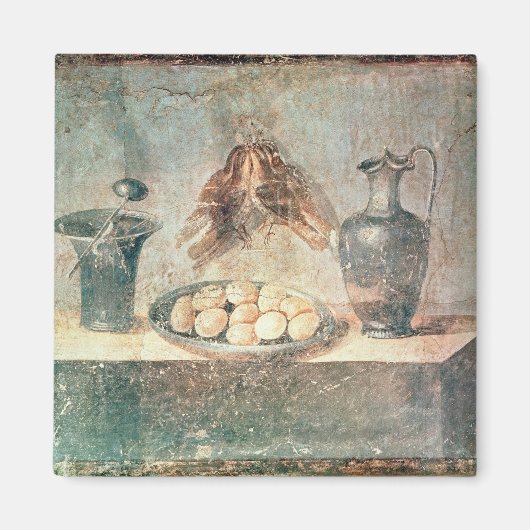 Nog steeds leven met eieren en borstels magneet (Voorkant)