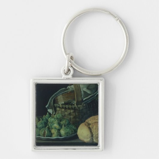 Nog steeds leven met figuren, 1746 sleutelhanger (Voorkant)