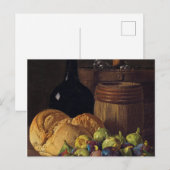 Nog steeds leven met figuren en brood van Luis Mel Briefkaart (Voorkant / Achterkant)