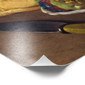 Nog steeds leven met figuren en brood van Luis Mel Foto Afdruk (Hoek)