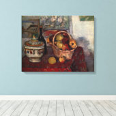 Nog steeds leven met frisdrank door Paul Cezanne Canvas Afdruk (Insitu (Houten vloer))