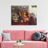 Nog steeds leven met frisdrank door Paul Cezanne Canvas Afdruk (Insitu (Woonkamer))