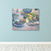 Nog steeds leven met fruit door Paul Gauguin Canvas Afdruk (Insitu (Houten vloer))