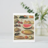 Nog steeds leven met fruit en brood briefkaart (Staand voorkant)