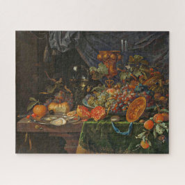 Nog steeds leven met fruit en oesters Abraham Mign Legpuzzel