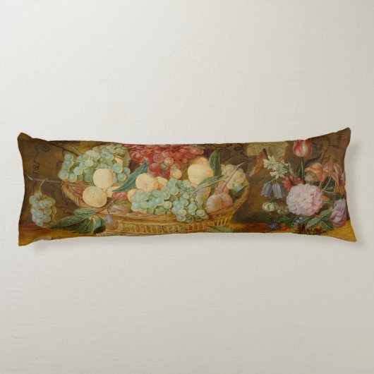 Nog steeds leven met fruit in een mand - Issak Sor Lichaamskussen (Achterkant)