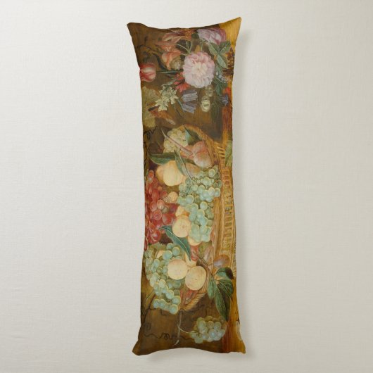 Nog steeds leven met fruit in een mand - Issak Sor Lichaamskussen (Achterkant (Verticaal))