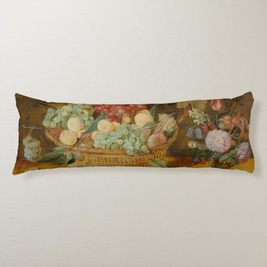 Nog steeds leven met fruit in een mand - Issak Sor Lichaamskussen (Voorkant)