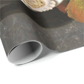 Nog steeds leven met fruit, oesters en wijnschilde cadeaupapier (Rol Hoek)