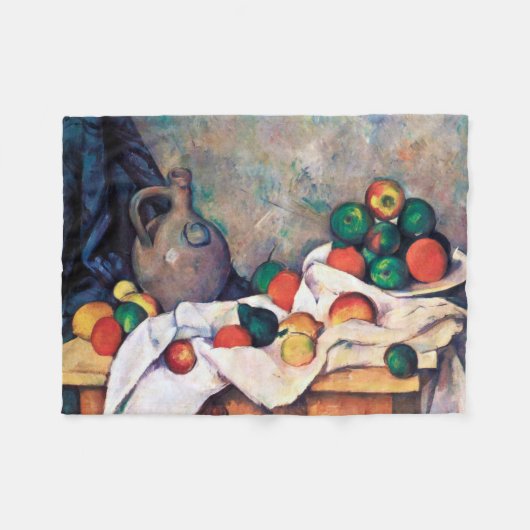 Nog steeds leven met fruit, Paul Cezanne Fleece Deken (Voorkant (Horizontaal))
