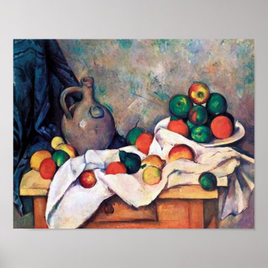 Nog steeds leven met fruit, Paul Cezanne Poster (Voorkant)
