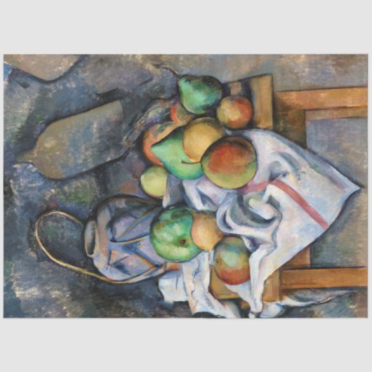 Nog steeds leven met fruit, Paul Cezanne Tissuepapier (Voorkant)