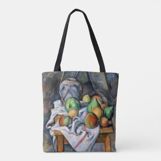 Nog steeds leven met fruit, Paul Cezanne Tote Bag (Achterkant)