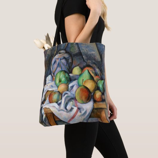 Nog steeds leven met fruit, Paul Cezanne Tote Bag (Dichtbij)