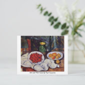 Nog steeds leven met fruit van Paul Cezanne Briefkaart (Staand voorkant)