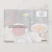Nog steeds leven met fruit van Paul Cezanne Briefkaart (Achterkant)