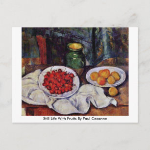 Nog steeds leven met fruit van Paul Cezanne Briefkaart